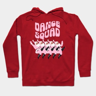 Dance Squad, Pink Christmas, Retro Santa, Gift For Dance Lover Hoodie